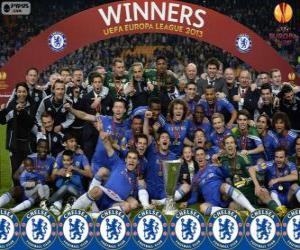 yapboz Chelsea FC, şampiyonu UEFA Avrupa Ligi 2012-2013